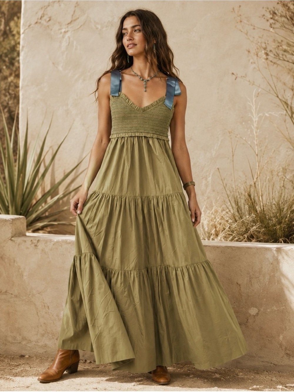 Free People Bluebell Solid Maxi Dress
